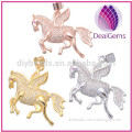 American&European style bronze flying horse pendant for diy jewelry